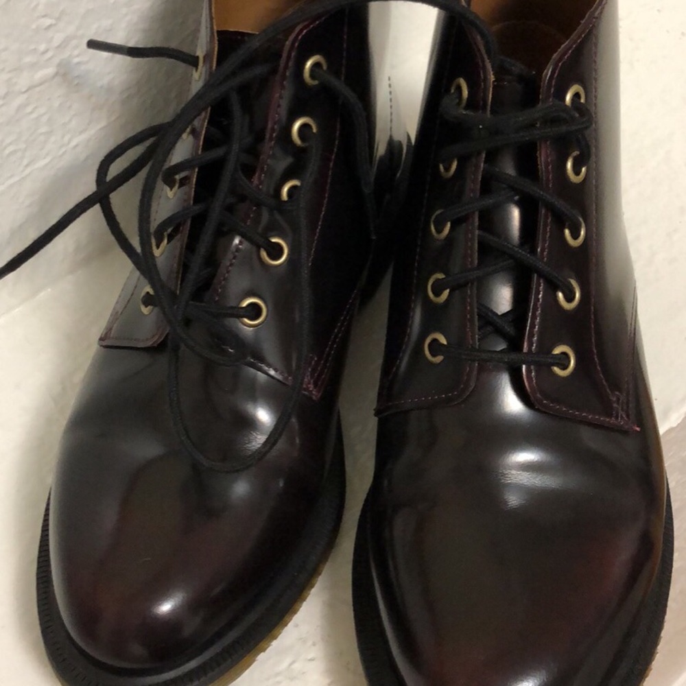 Dr. Martens Emmeline Lace-Up Boots in cherry